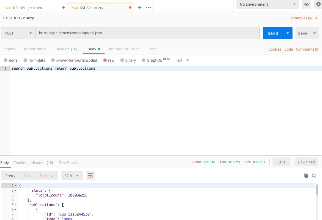 postman example - part 3