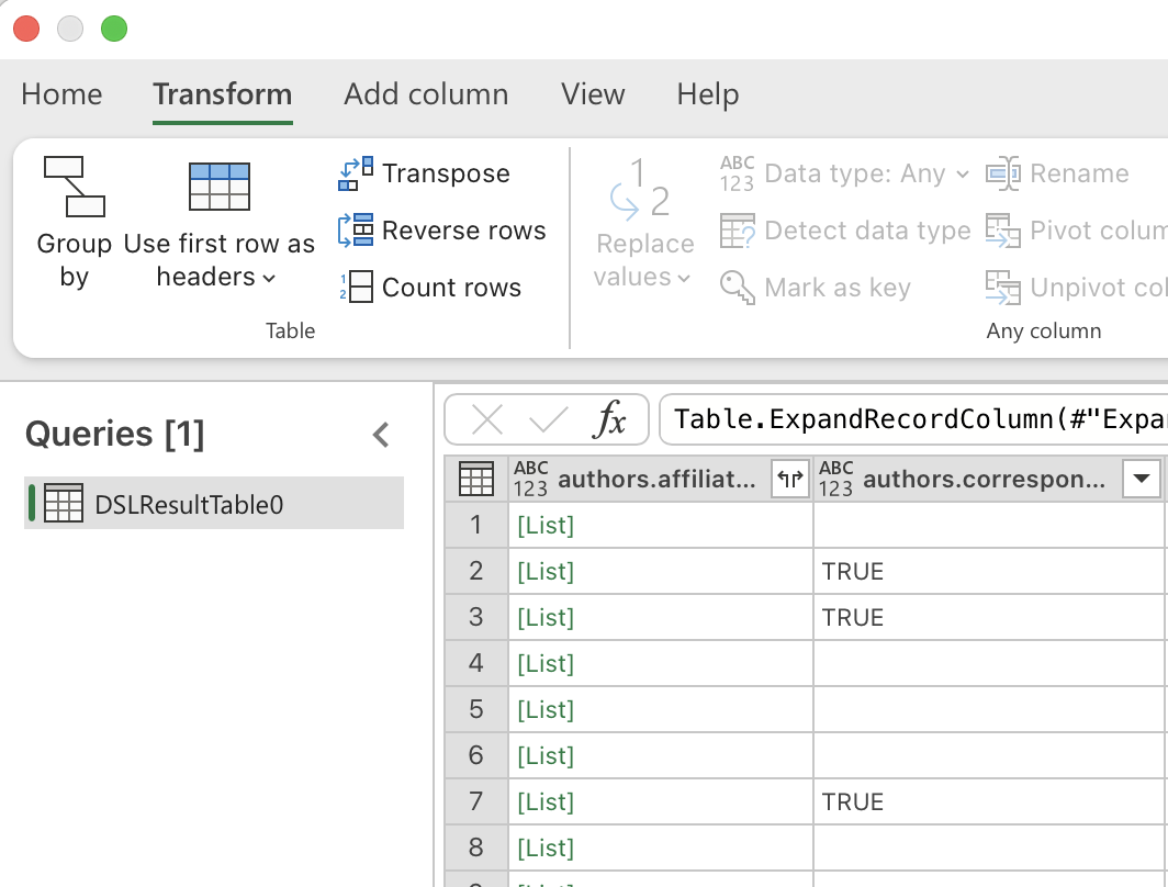 Running a query in the add-in